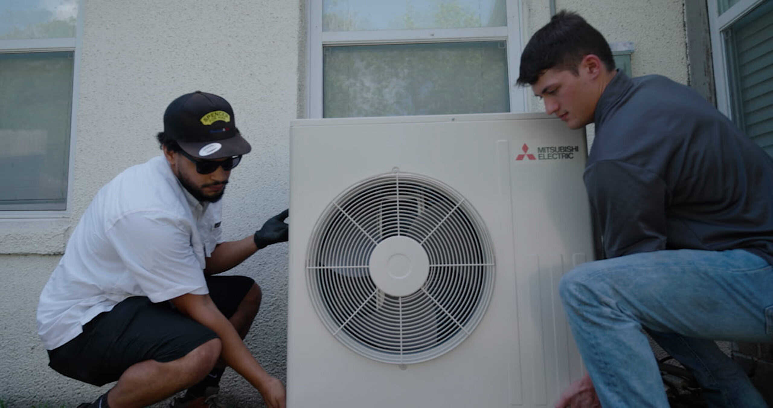 This is a picture of a new AC installation in Jacksonville Beach, FL AC installation in Jacksonville Beach, FL